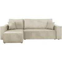 veneti Mirjan24 Ecksofa Cord mit Bettkasten und Schlaffunktion - Couches, Wohnlandschaften, Ecksofas