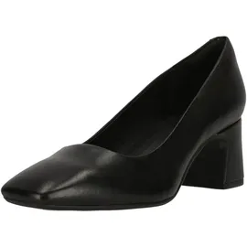 CLARKS Fernie Court Shoe, Black Leather, 37 EU