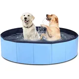 SUNOYA Hundepool für Kleine Hunde, 80 * 20cm Faltbar Hundepool, Hundepool für Große, Hundebadewanne, für Hunde Und Katzen, Drinnen, Draußen