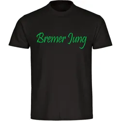 multifanshop Herren T-Shirt - Bremen - Bremer Jung - Druck grün - Männer