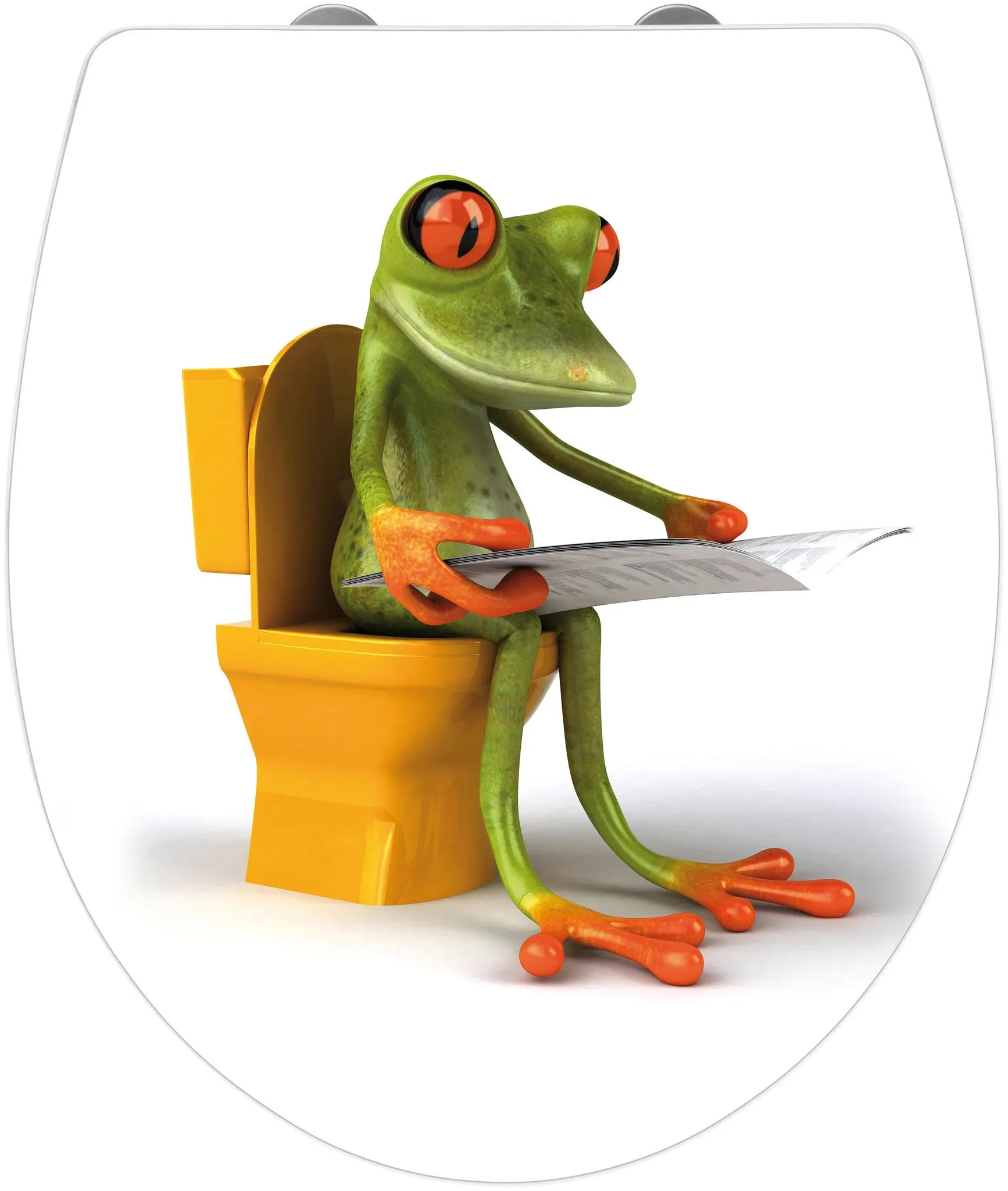 WC-Sitz WENKO "Frog News" WC-Sitze bunt (bunt, weiß) WC-Sitze Mit Absenkautomatik