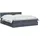 vidaXL LED-Speicherbett 140 x 200 cm Dunkelgrau