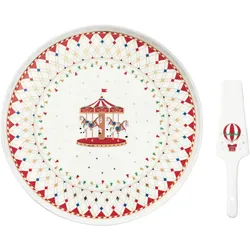 Christmas Wonderland Tortenplatte Ø32cm mit Tortenheber Gebäckteller Weihnachten