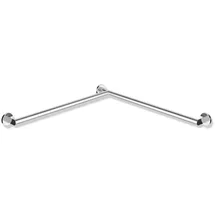 Hewi System 900 Duschhandlauf Edelstahl verchromt 965 x 965 mm links