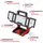 Einhell Akku-Lampe Kunststoff rot/schwarz/weiß ohne Akku