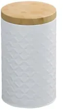 Kesper Aufbewahrugsdose Metall, 19 cm 38245 , 1 Aufbewahrungsdose, Farbe: weiß