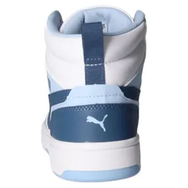 Puma Rebound V6 Mid Unisex Weiß/Dark Indigo/Haute Tropic 39