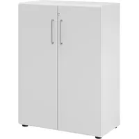 Hammerbacher Hammerbacher, Aktenschrank, Regal/Türen 3OH Türe weiß/grau
