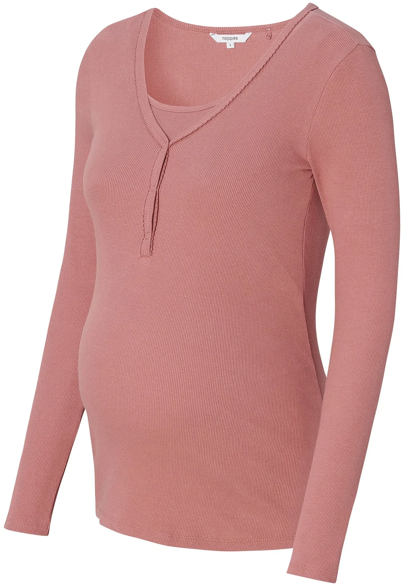 Noppies Umstands- und Still-Pyjamashirt Amala, rosa, XS