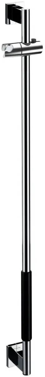 emco system 2 Dusch-Haltegriff, gerade mit rutschhemmender Ummantelung, 1103 mm chrom / schwarz, 357 357021210