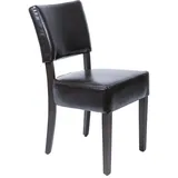 Bolero Esszimmerstühle mit tiefem Sitz Kunstleder dunkelbraun (2 Stück)
