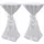 deluke Tischhusse 2er Set Weiß 60 x 60 cm