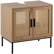 KADIMA DESIGN Waschbeckenunterschrank Eiche-Optik 60 x 60 x 40 cm Braun