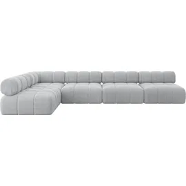 altdecor Modulares Sofa Ecksofa in L-Form - Samaro-L3 - 380x190x70 cm Grau universal, links/rechts Corner modular Sofa Eckcouch Couch Wohnlandschaf... - Grau