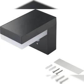 Sygonix SY-4715526 Solar-Außenwandleuchte mit Bewegungsmelder SMD LED 6W Schwarz