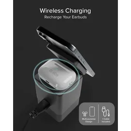 SBS Power Dock Wireless 6in1 100 W MagSafe-kompatibel, Schwarz