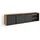 SKRAUT HOME Lowboard 207x50 cm Schwarz Eiche Holzwerkstoff