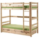 others Etagenbett Karolina 90 x 200 cm Kiefer massiv natur beige