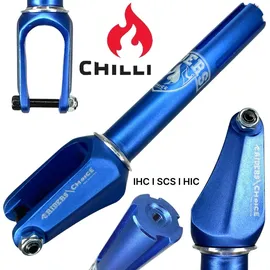 F26 Chilli Pro Scooters Riders Stunt-Scooter Fork IHC Kit+ Headset Blau