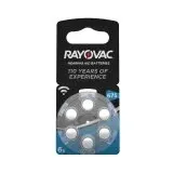 Rayovac Hörgerätebatterie HA675 Hearing Aid Acoustic 6er Rad quecksilberfrei