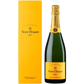 Veuve Clicquot Brut Champagner in Geschenkverpackung, 0,75L