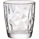 Bormioli Rocco 350200 Diamond Trasparente Trinkglas, Wasserglas, Saftglas, 305ml, Glas, transparent, 6 Stück