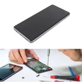gistuch 6,4-Zoll-Telefonbildschirm-Ersatz für Galaxy S10 Plus, LCD-Display-Digitizer-Touch-Montage-Reparatursatz SM G975f G975u G975w, G975A Schwarz