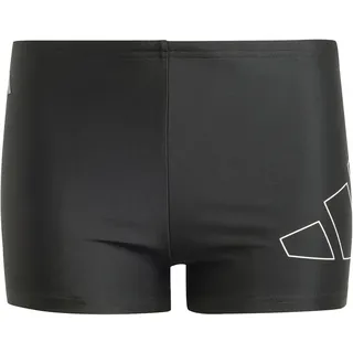 Adidas Performance Big Bars Kids Boxer-Badehose Black / White 116    