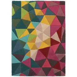 Kadima Design Farbenfroher Designer-Teppich in Wolle, `Derwent Brooke`. 160x230 cm
