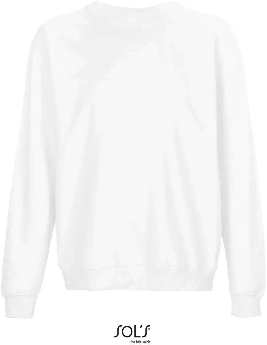 SOLS Unisex Sweater Sweatshirt 03814 white L