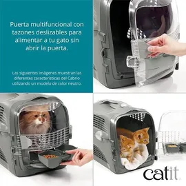 Catit Cabrio Transportbox 51 x 33 x 35 cm Türkis/Grau