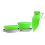 Colapz Zwei faltbare Hundenäpfe Wasserflasche