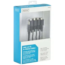 Digitus USB 2.0 zu 4xRS232 Kabel