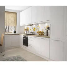 Feldmann-Wohnen Küchenzeile Kvantum L-Form 146 x 365 cm weiß