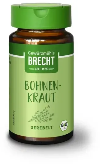 Brecht Bohnenkraut gerebelt im Glas bio