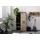 Massivmoebel24 Kleiderschrank Mango 100 x 175 x 45 cm Beige/Weiß