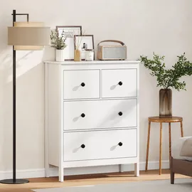 Homcom Sideboard 74 x 97 x 35 cm Weiß