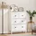 Homcom Sideboard 74 x 97 x 35 cm Weiß