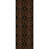 Queence Vinyltapete Aichakio 90x250 cm 0,9 kg Braun/Bronze