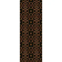 Queence Vinyltapete Aichakio 90x250 cm 0,9 kg Braun/Bronze