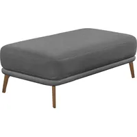 Schöner Wohnen Hocker, "Pearl", grau (stone), B:125cm H:45cm T:70cm,