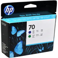 HP 70 blau + grün 