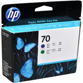 HP 70 blau + grün 