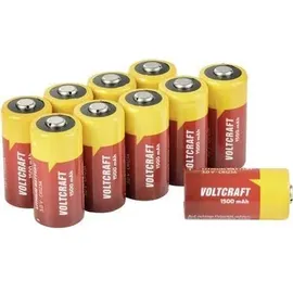VOLTCRAFT CR123A 10pcs Fotobatterie CR-123A Lithium 1500 mAh 3 V 10 St.,