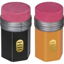Brunnen 102736303 Doppelspitzer mit Radiergummi Topper, sortiert