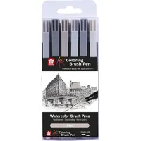 Sakura Pinselstift Set 6 St. grau