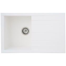 Respekta Mineralite Einbauspüle Houston 80x50 cm - Weiß