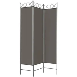 vidaXL 3-tlg. Paravent Anthrazit 120x200 cm Stoff