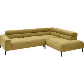 Home Affaire Ecksofa Antonelli Feincord 2-Sitzer Pistachio
