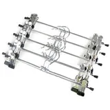 Haloyo - 20stück Kleiderbügel Klammerbügel Hosenbügel Rockbügel Clipbügel Metall